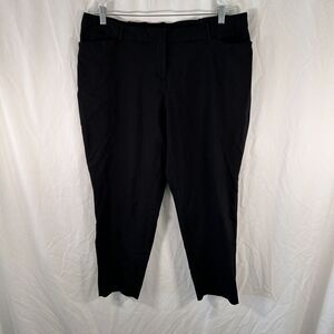 Worthington Dress Pants Women's 18W Black Slim Fit High Rise Pockets Work